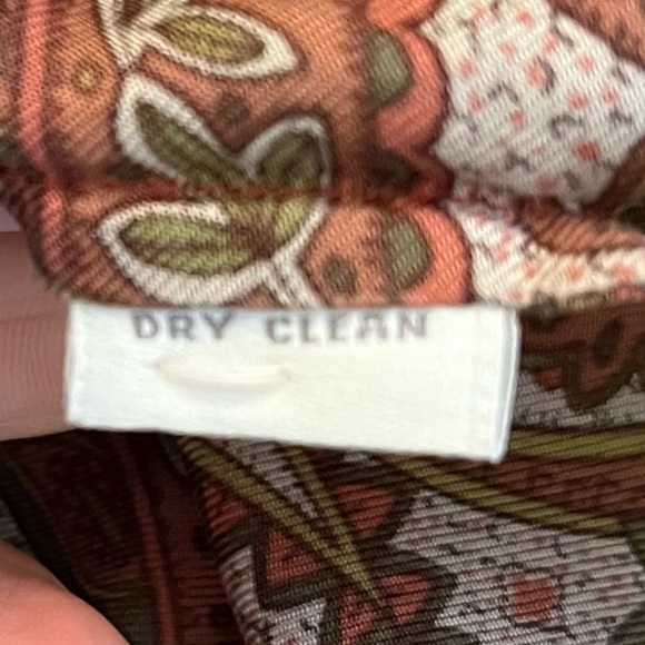 Charter Club Woman Silk Paisley Fall Color Button Down Blouse 18W - Picture 7 of 7